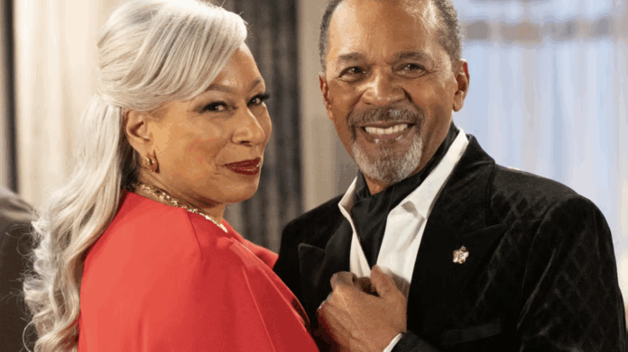 Tamara Tunie as Anita Dupree, left, and Clifton Davis as Vernon Dupree in a scene from 